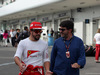 GP GIAPPONE, 04.10.2014 - Qualifiche, Fernando Alonso (ESP) Ferrari F14-T e his manager Luis Garcia Abad (ESP)