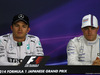 GP GIAPPONE, 04.10.2014 - Qualifiche, Conferenza Stampa, Nico Rosberg (GER) Mercedes AMG F1 W05 e Valtteri Bottas (FIN) Williams F1 Team FW36