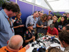 GP GIAPPONE, 04.10.2014 - Sebastian Vettel (GER) Red Bull Racing RB10 with the media
