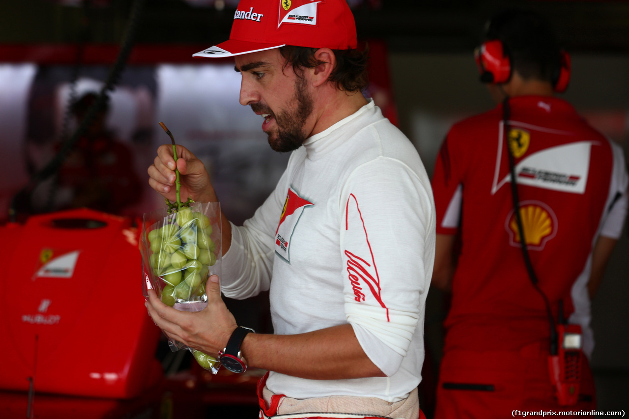 GP GIAPPONE, 03.10.2014 - Prove Libere 1, Fernando Alonso (ESP) Ferrari F14-T