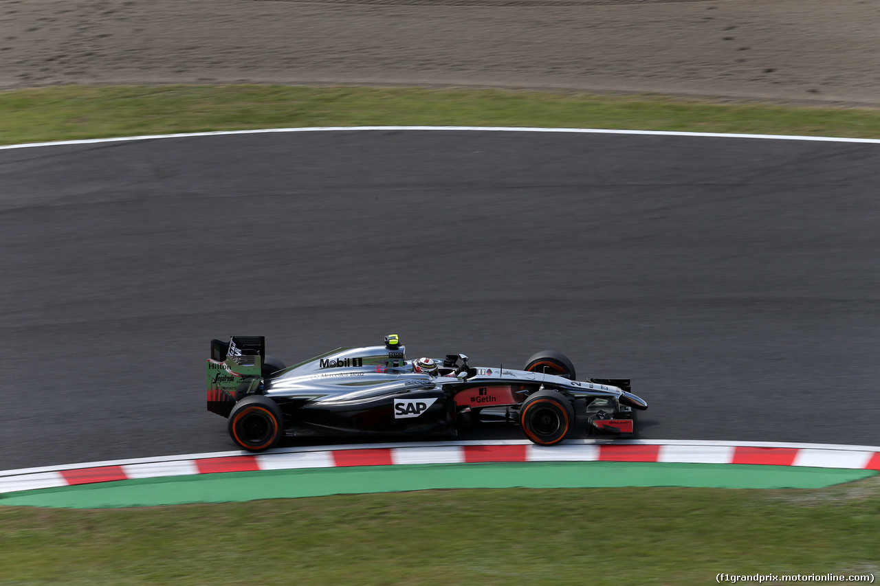 GP GIAPPONE, 03.10.2014 - Prove Libere 1, Kevin Magnussen (DEN) McLaren Mercedes MP4-29