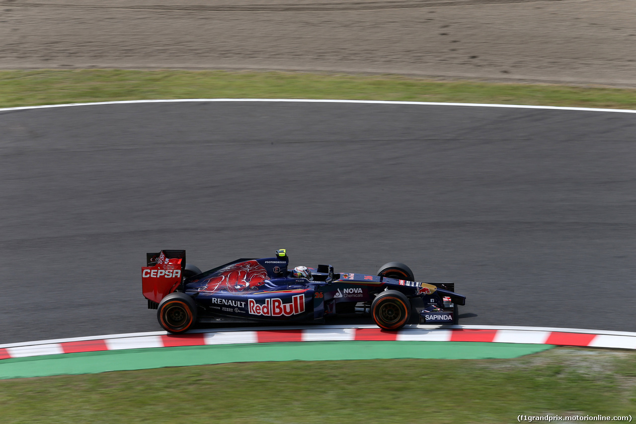 GP GIAPPONE, 03.10.2014 - Prove Libere 1, Daniil Kvyat (RUS) Scuderia Toro Rosso STR9
