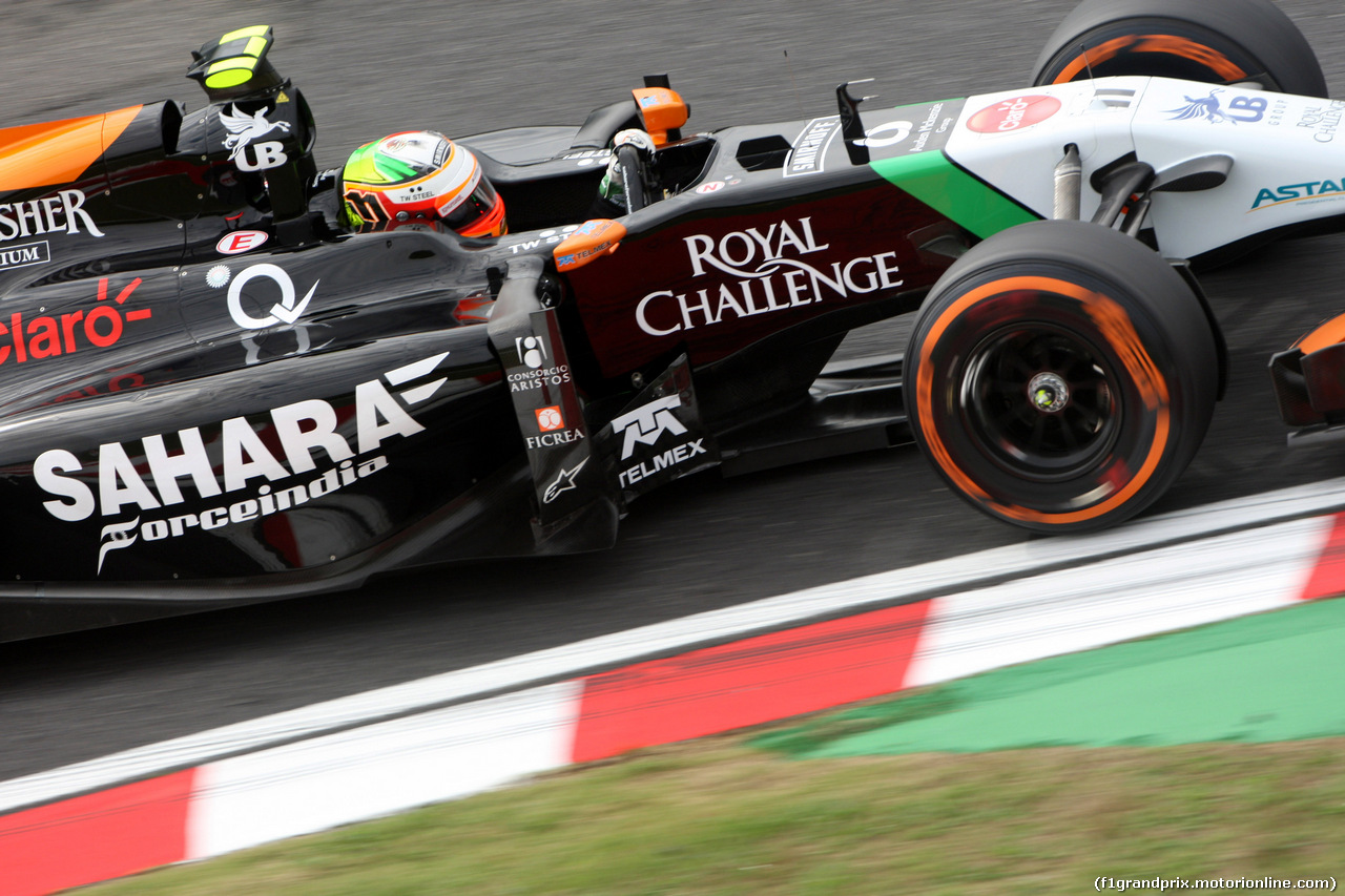 GP GIAPPONE, 03.10.2014 - Prove Libere 1, Sergio Perez (MEX) Sahara Force India F1 VJM07