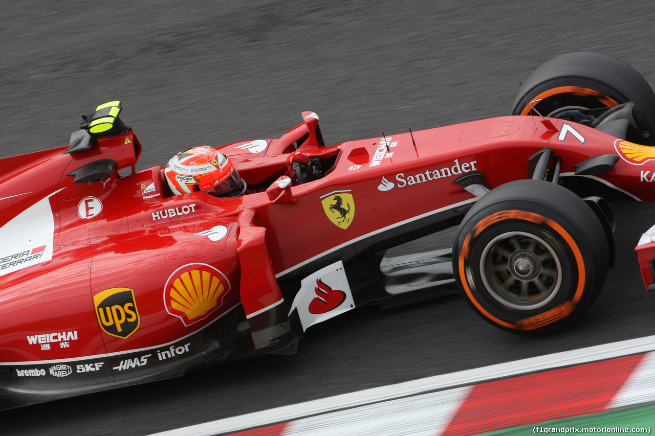 GP GIAPPONE, 03.10.2014 - Prove Libere 1, Kimi Raikkonen (FIN) Ferrari F14-T