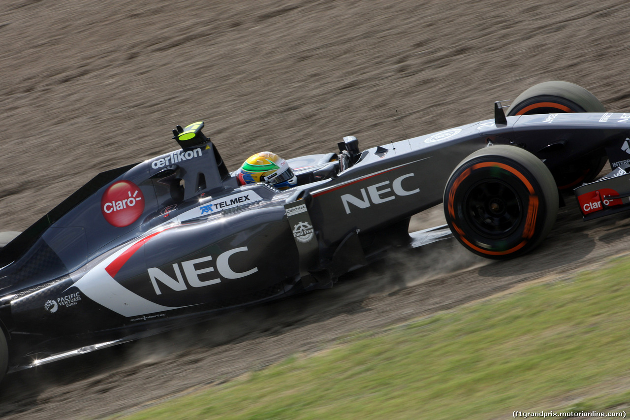 GP GIAPPONE, 03.10.2014 - Prove Libere 1, Esteban Gutierrez (MEX), Sauber F1 Team C33