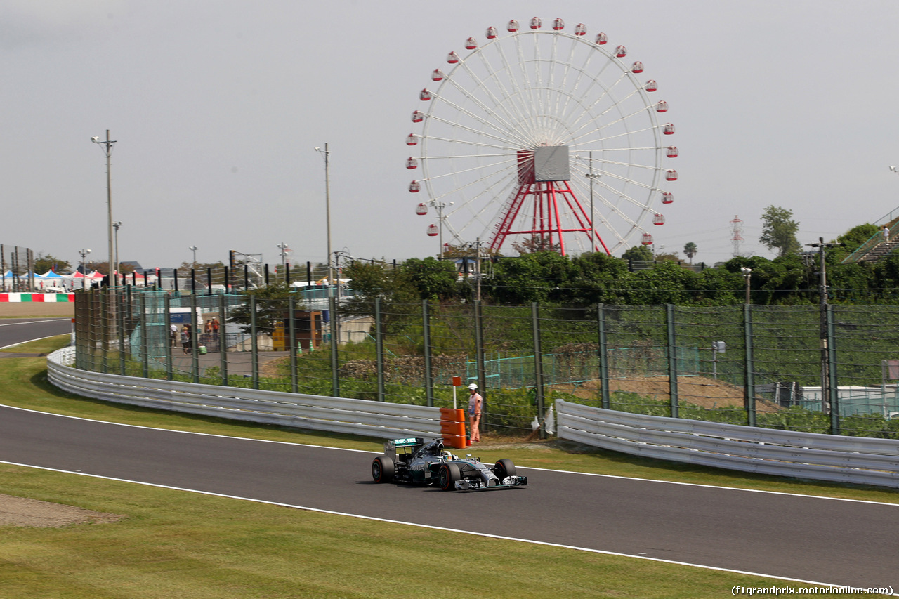 GP GIAPPONE, 03.10.2014 - Prove Libere 1, Lewis Hamilton (GBR) Mercedes AMG F1 W05