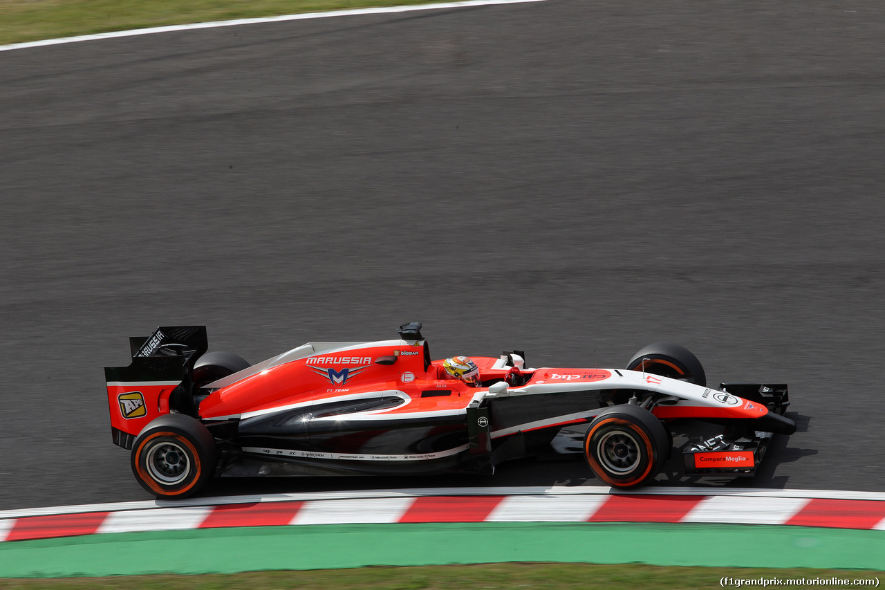 GP GIAPPONE, 03.10.2014 - Prove Libere 1, Jules Bianchi (FRA) Marussia F1 Team MR03