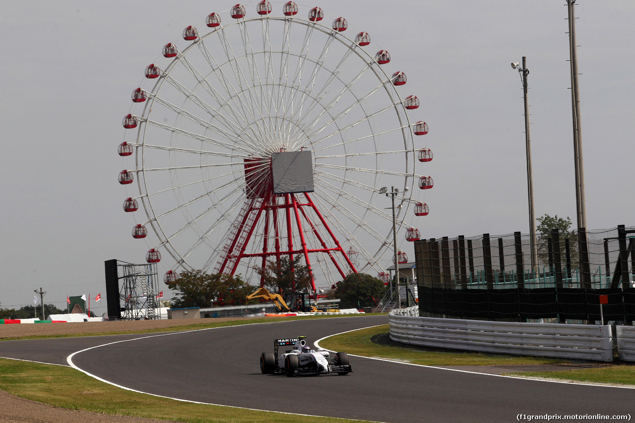 GP GIAPPONE, 03.10.2014 - Prove Libere 1, Valtteri Bottas (FIN) Williams F1 Team FW36