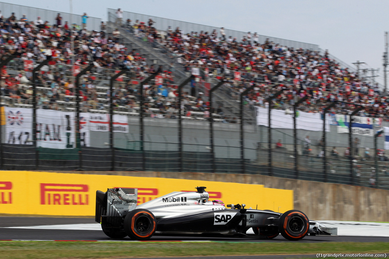 GP GIAPPONE, 03.10.2014 - Prove Libere 1, Jenson Button (GBR) McLaren Mercedes MP4-29