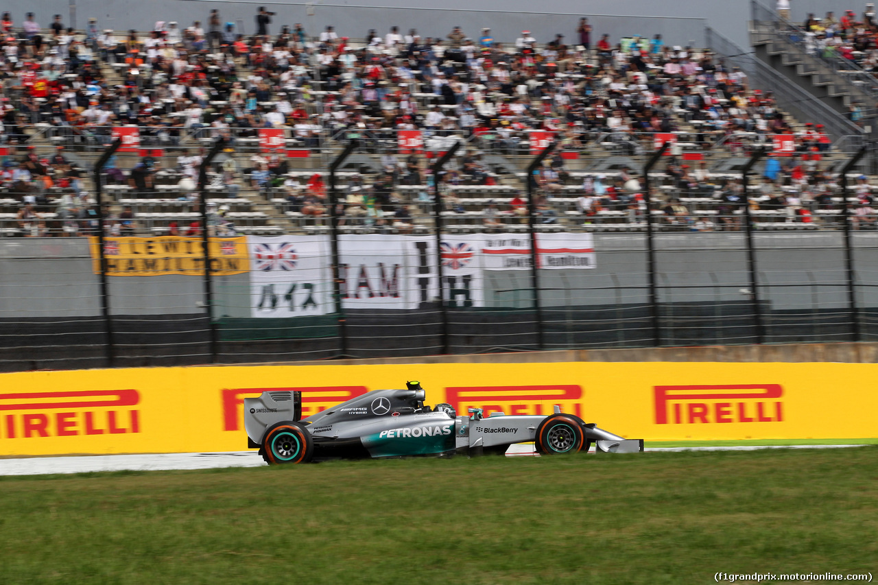 GP GIAPPONE, 03.10.2014 - Prove Libere 1, Nico Rosberg (GER) Mercedes AMG F1 W05