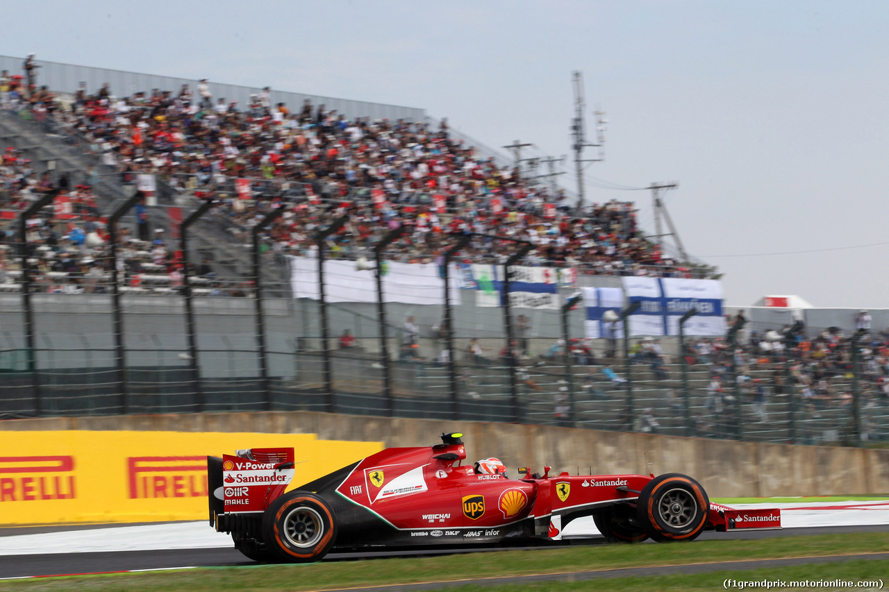 GP GIAPPONE, 03.10.2014 - Prove Libere 1, Kimi Raikkonen (FIN) Ferrari F14-T