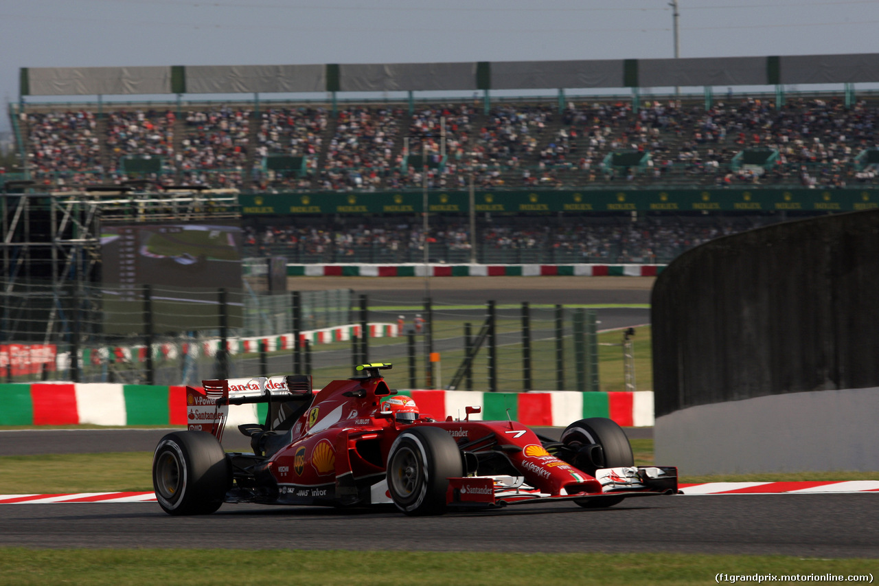 GP GIAPPONE, 03.10.2014 - Prove Libere 2, Kimi Raikkonen (FIN) Ferrari F14-T