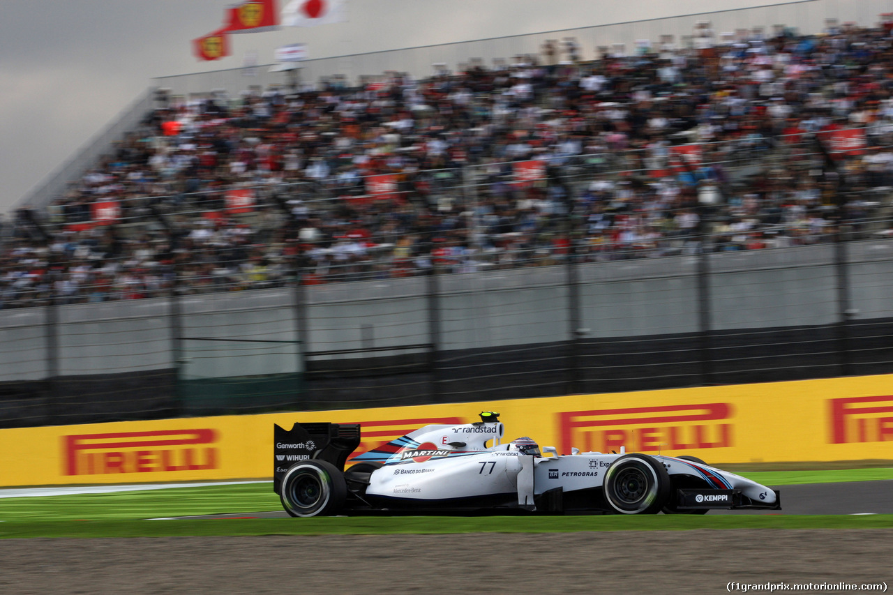 GP GIAPPONE, 03.10.2014 - Prove Libere 2, Valtteri Bottas (FIN) Williams F1 Team FW36