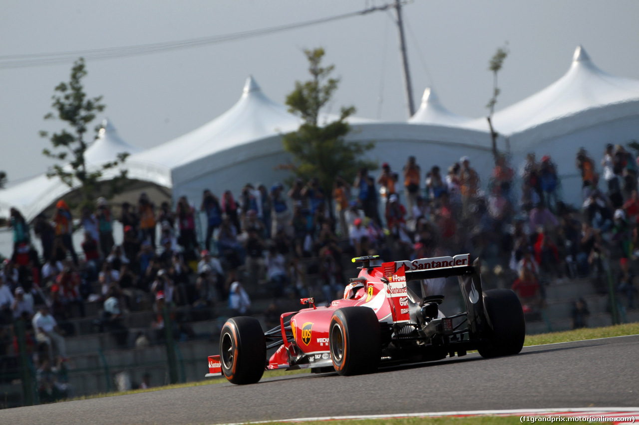 GP GIAPPONE, 03.10.2014 - Prove Libere 2, Kimi Raikkonen (FIN) Ferrari F14-T