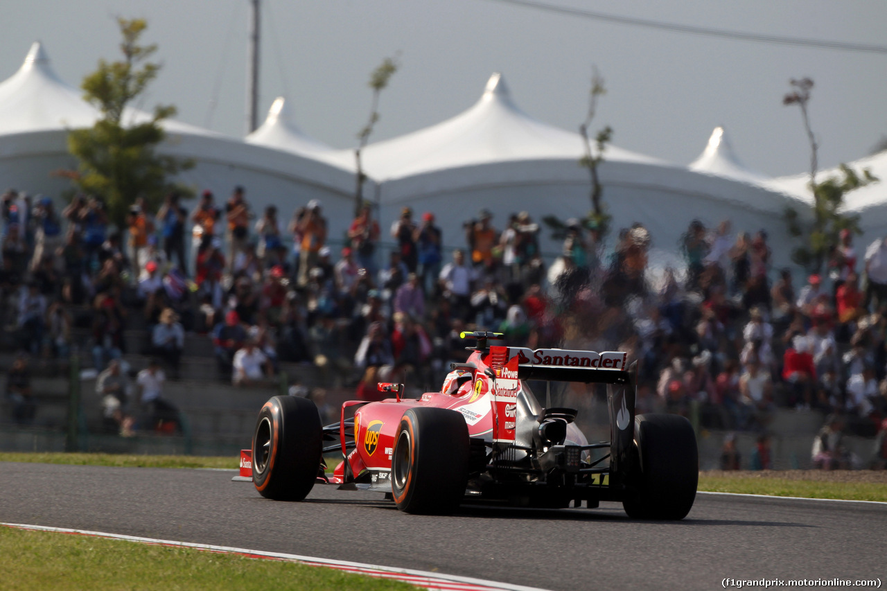 GP GIAPPONE, 03.10.2014 - Prove Libere 2, Kimi Raikkonen (FIN) Ferrari F14-T