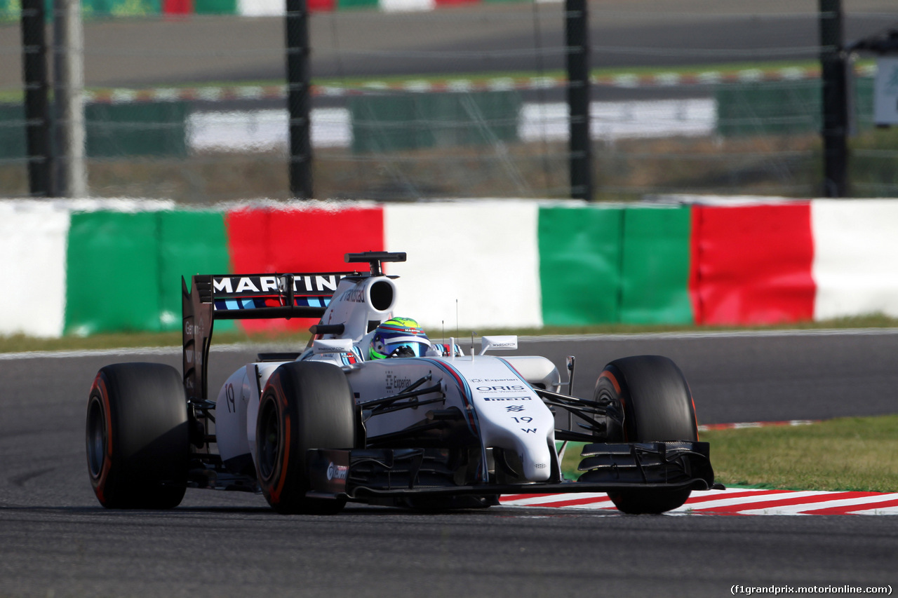 GP GIAPPONE, 03.10.2014 - Prove Libere 2, Felipe Massa (BRA) Williams F1 Team FW36