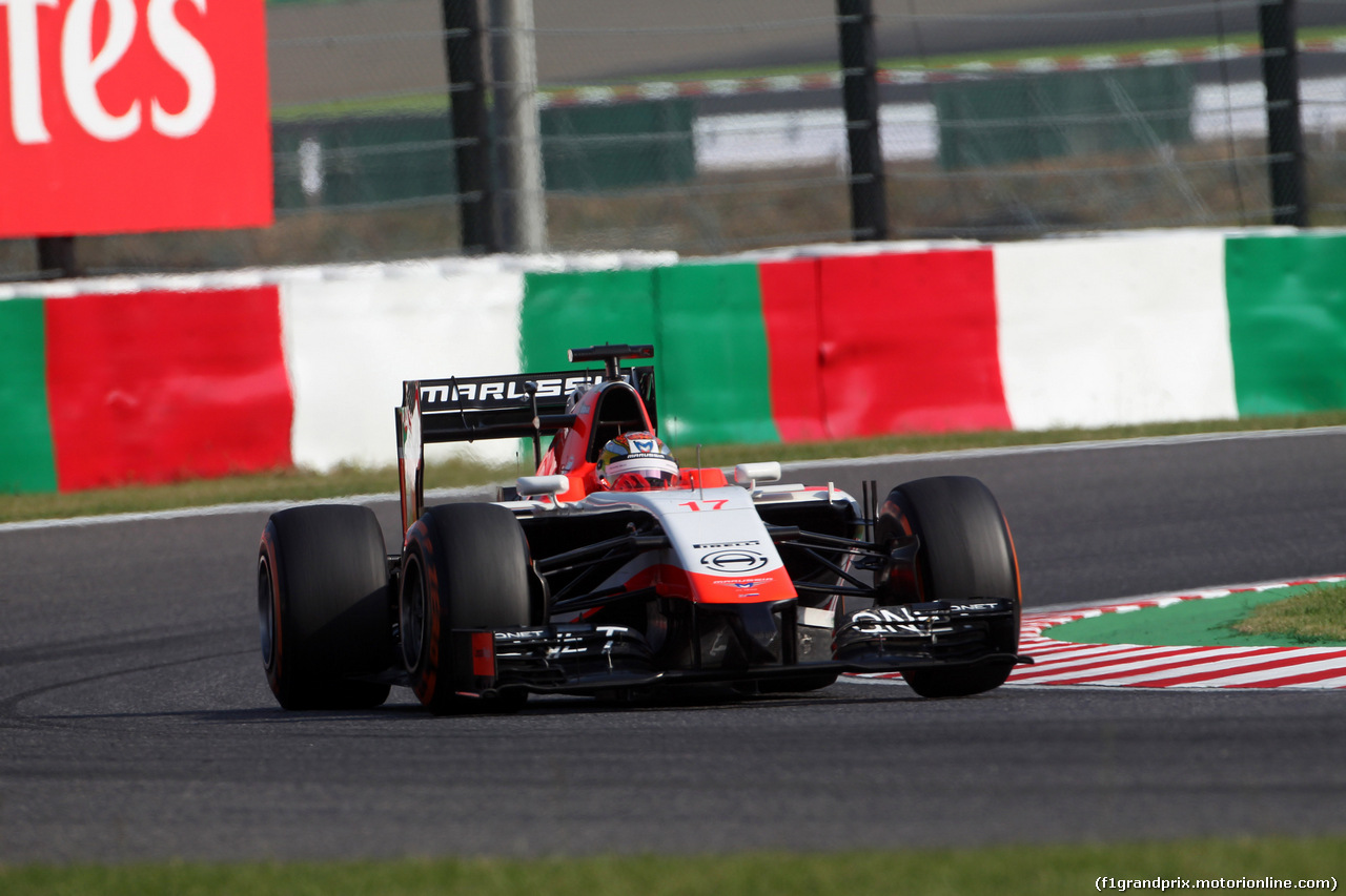 GP GIAPPONE, 03.10.2014 - Prove Libere 2, Jules Bianchi (FRA) Marussia F1 Team MR03