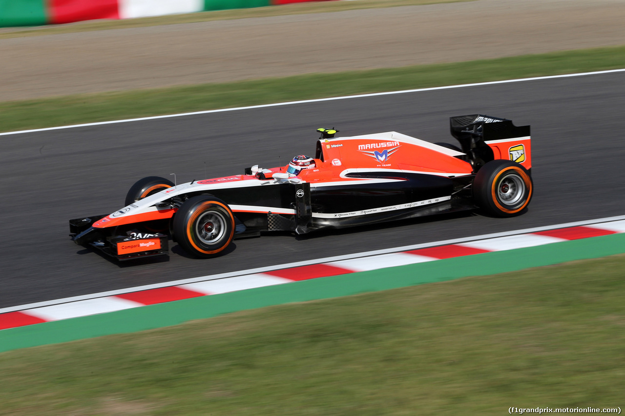 GP GIAPPONE, 03.10.2014 - Prove Libere 2, Max Chilton (GBR), Marussia F1 Team MR03