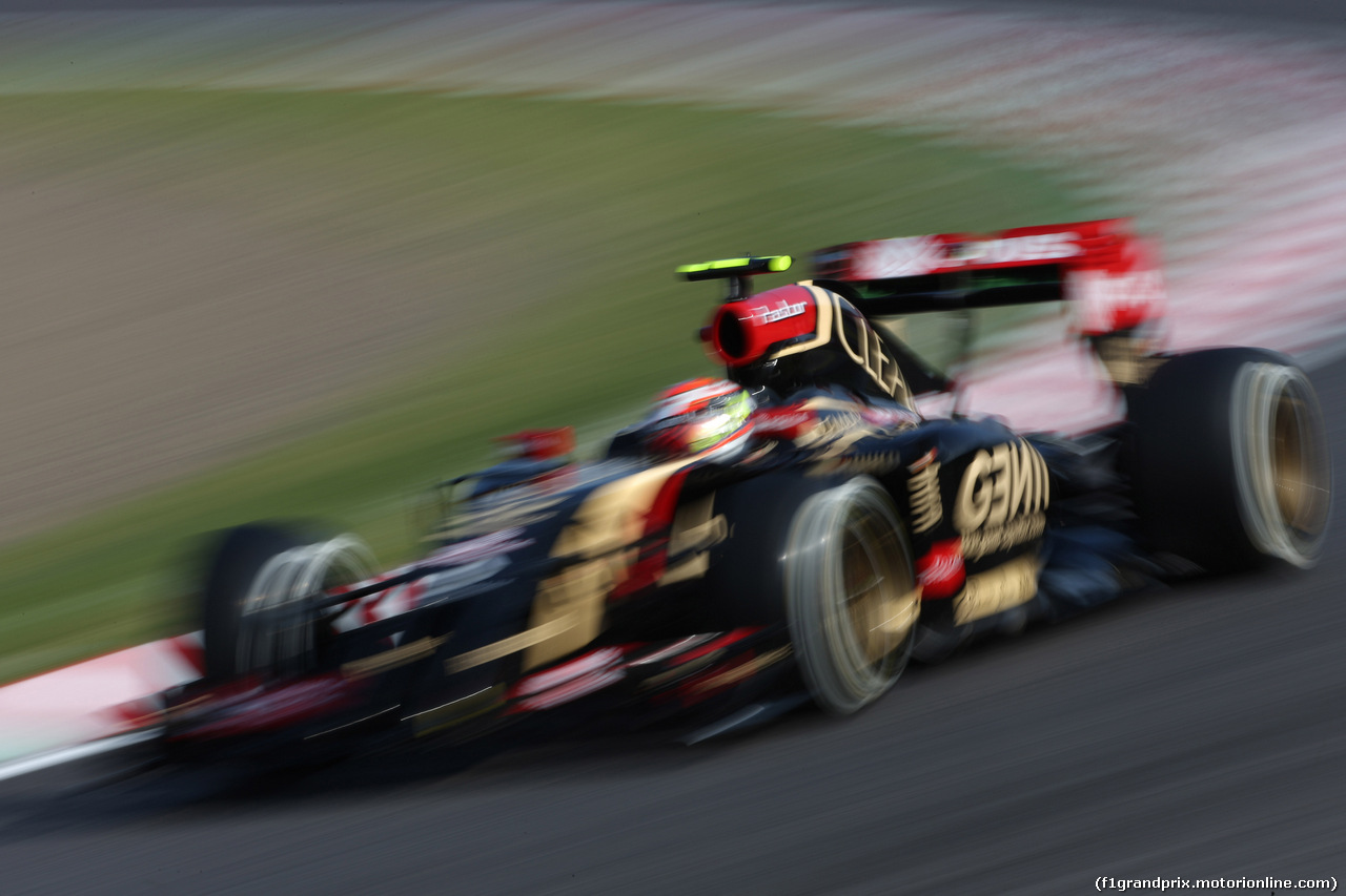 GP GIAPPONE, 03.10.2014 - Prove Libere 2, Pastor Maldonado (VEN) Lotus F1 Team E22