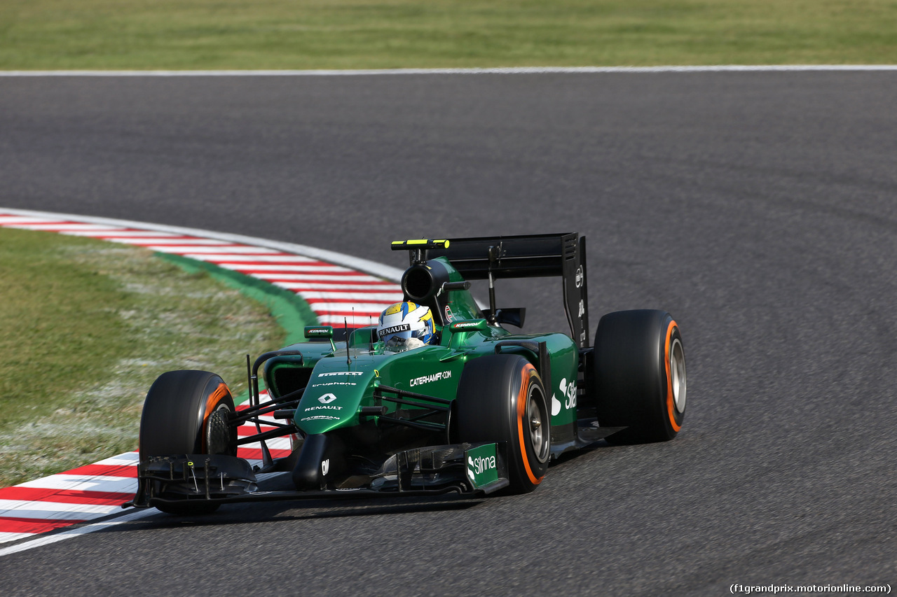 GP GIAPPONE, 03.10.2014 - Prove Libere 2, Marcus Ericsson (SUE) Caterham F1 Team CT-04