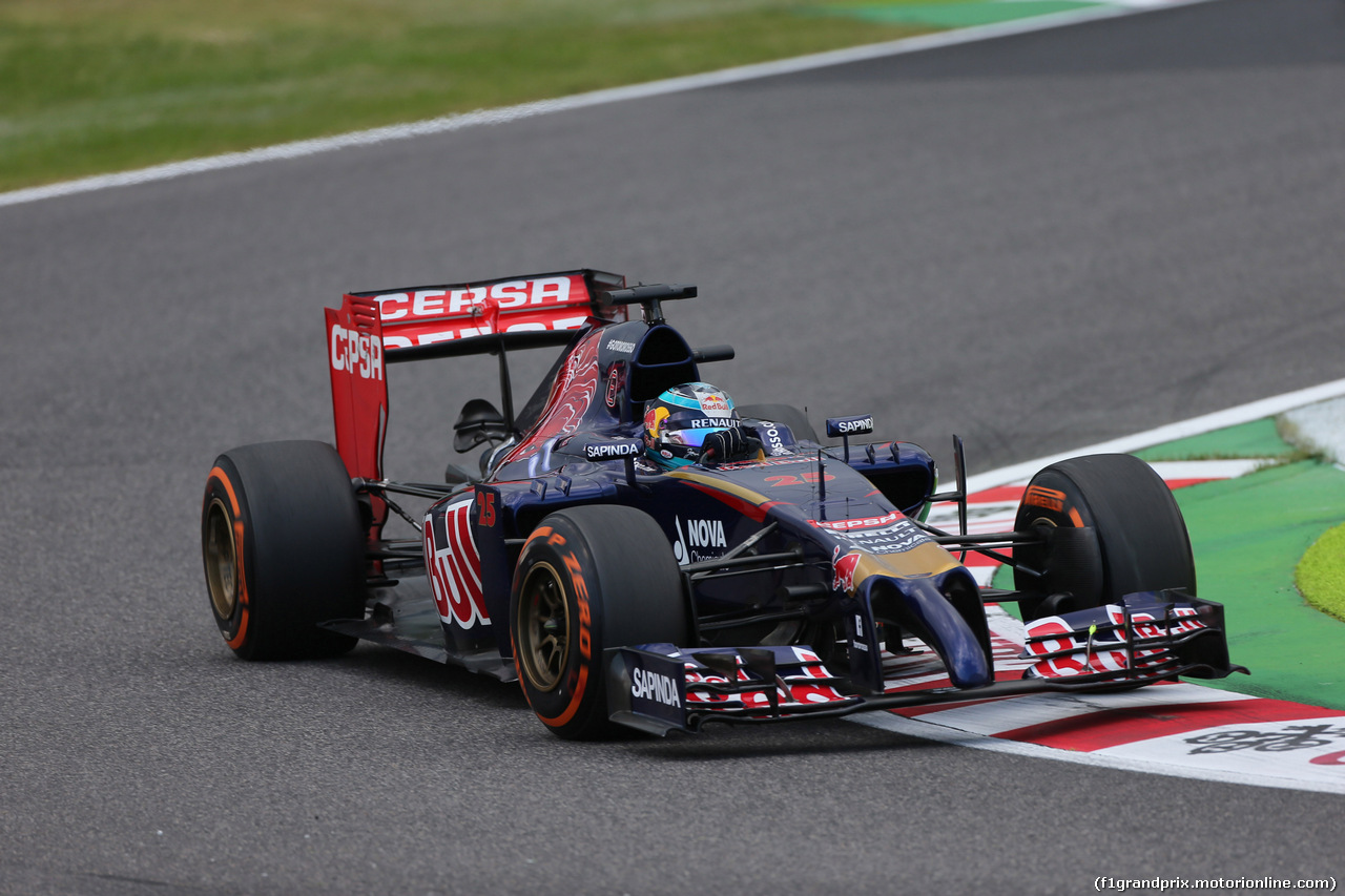 GP GIAPPONE, 03.10.2014 - Prove Libere 2, Jean-Eric Vergne (FRA) Scuderia Toro Rosso STR9