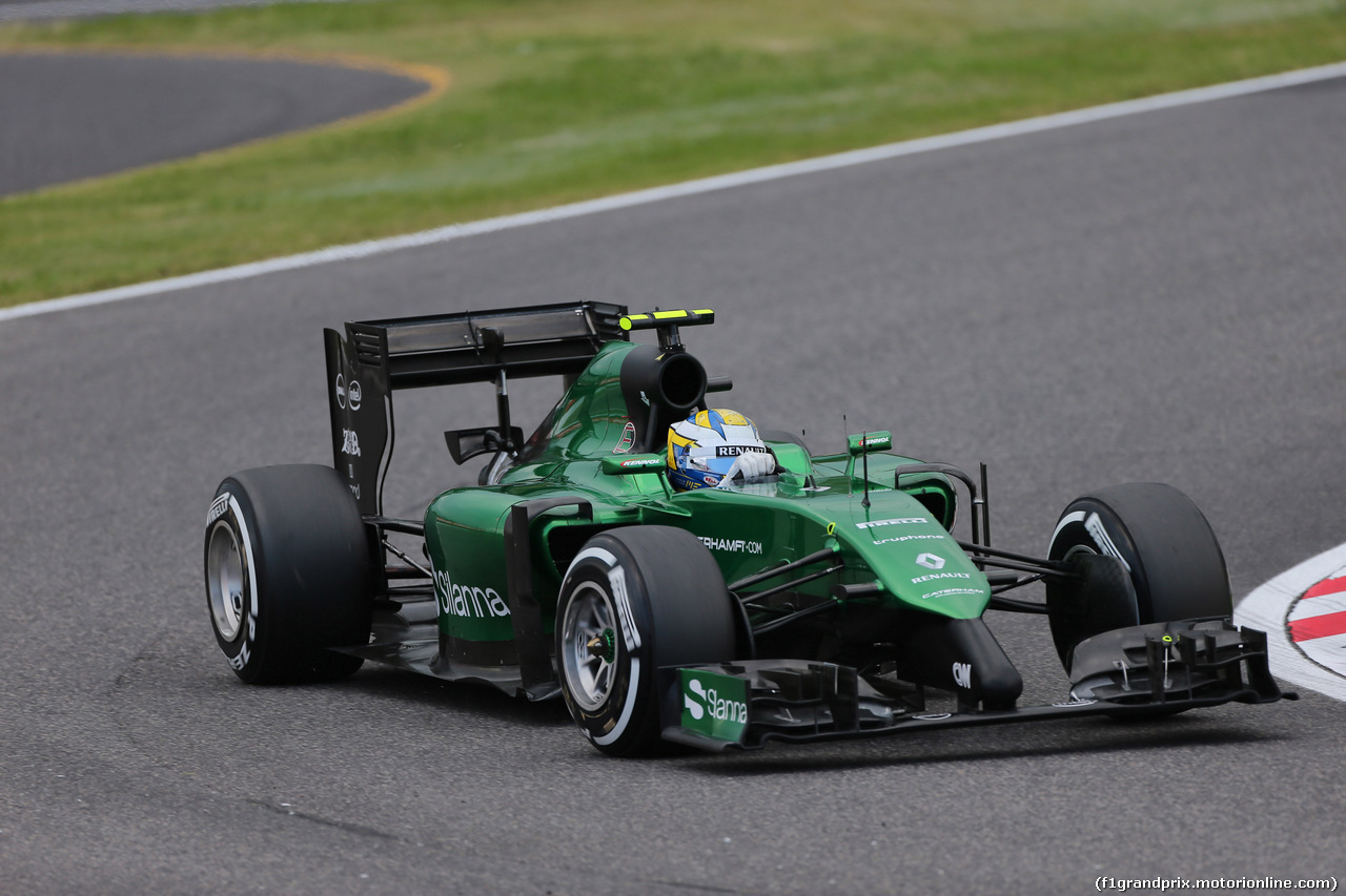 GP GIAPPONE, 03.10.2014 - Prove Libere 2, Marcus Ericsson (SUE) Caterham F1 Team CT-04
