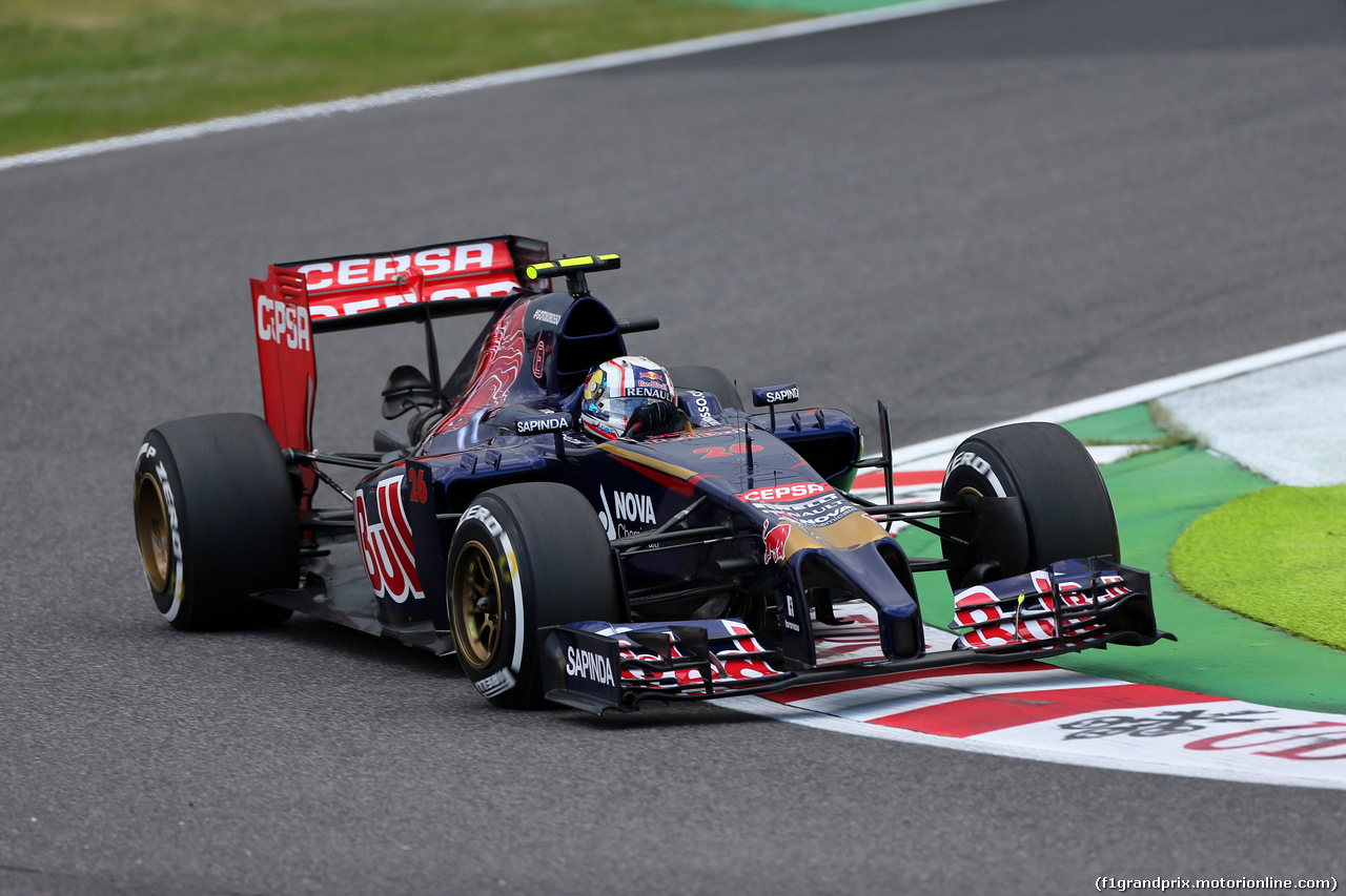 GP GIAPPONE, 03.10.2014 - Prove Libere 2, Daniil Kvyat (RUS) Scuderia Toro Rosso STR9
