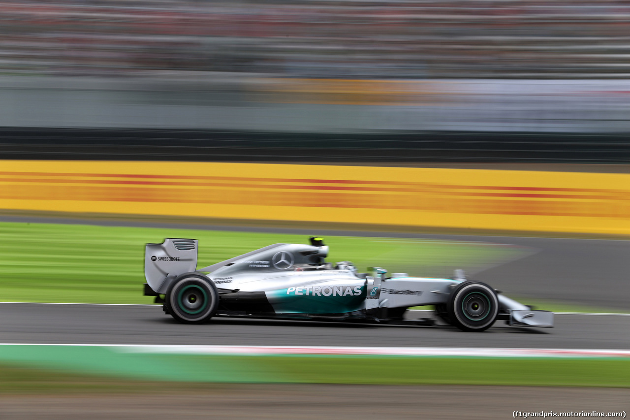 GP GIAPPONE, 03.10.2014 - Prove Libere 2, Nico Rosberg (GER) Mercedes AMG F1 W05