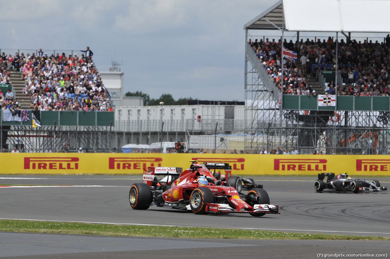 GP GRAN BRETAGNA, 06.07.2014 - Gara, Fernando Alonso (ESP) Ferrari F14T