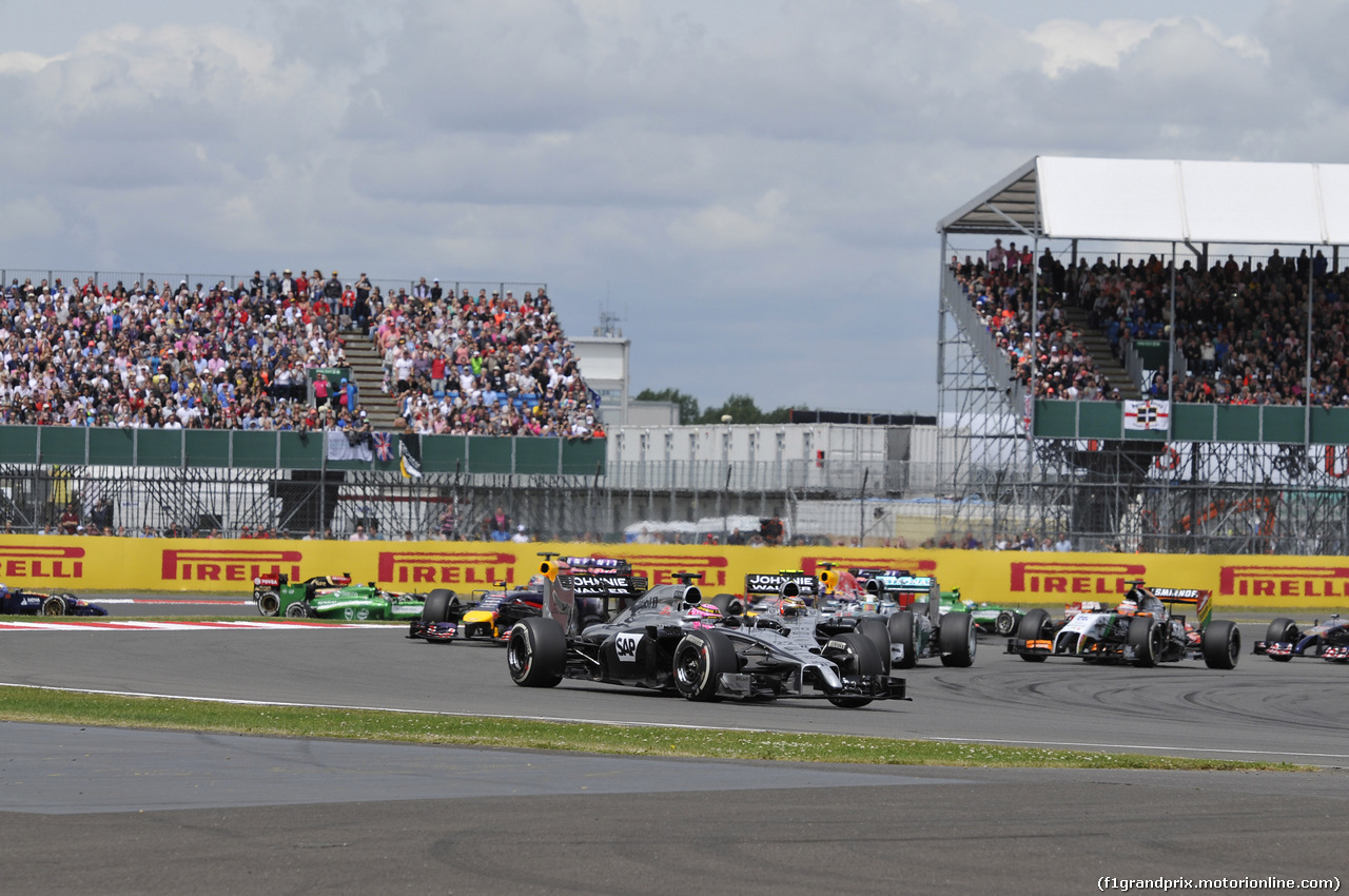 GP GRAN BRETAGNA, 06.07.2014 - Gara, Jenson Button (GBR) McLaren Mercedes MP4-29