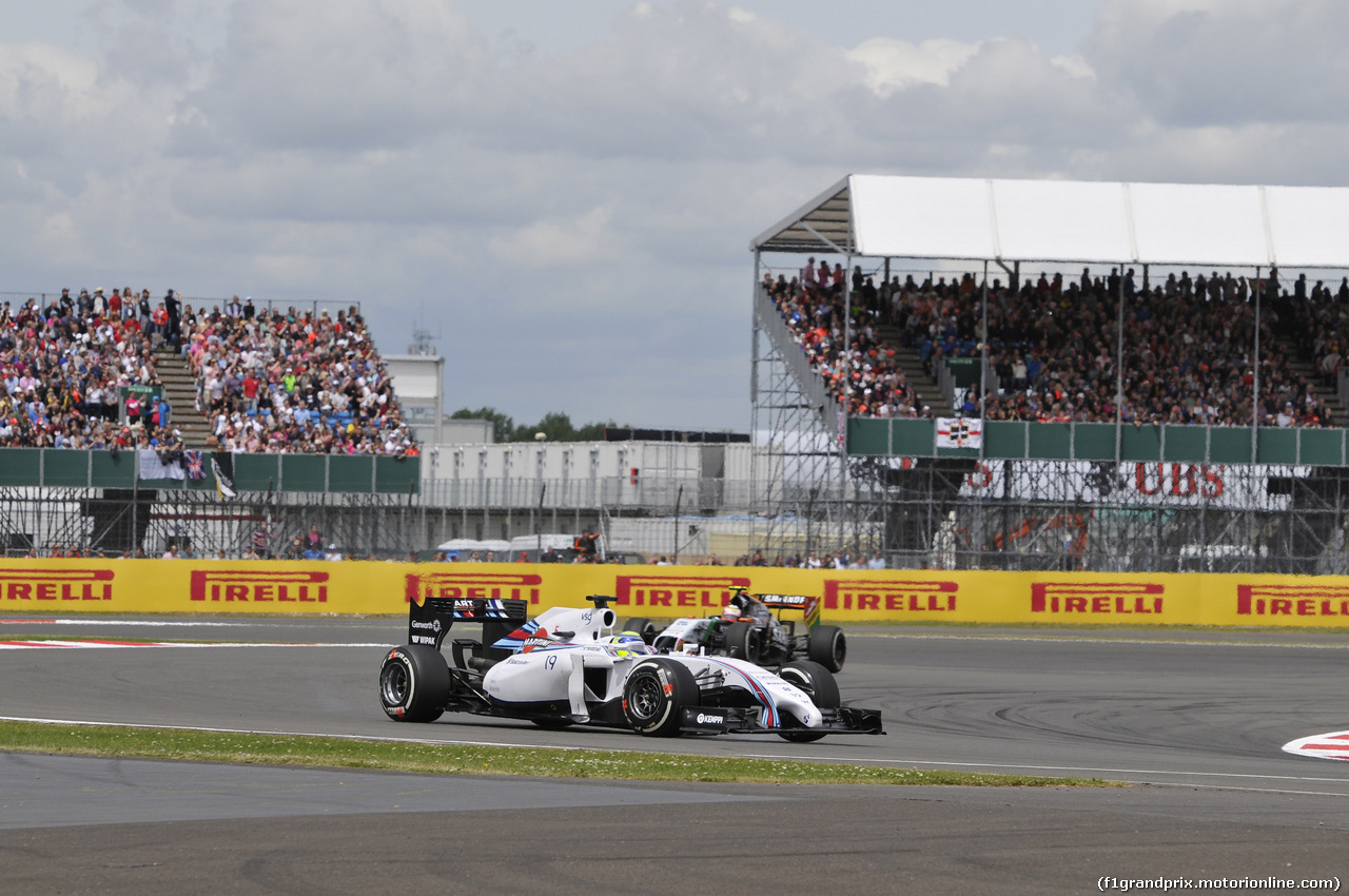 GP GRAN BRETAGNA, 06.07.2014 - Gara, Felipe Massa (BRA) Williams F1 Team FW36