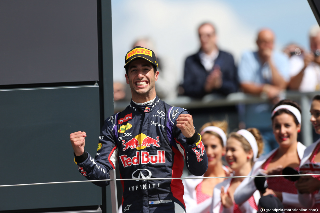 GP GRAN BRETAGNA, 06.07.2014 - Gara, Daniel Ricciardo (AUS) Infiniti Red Bull Racing RB10 (terzo)