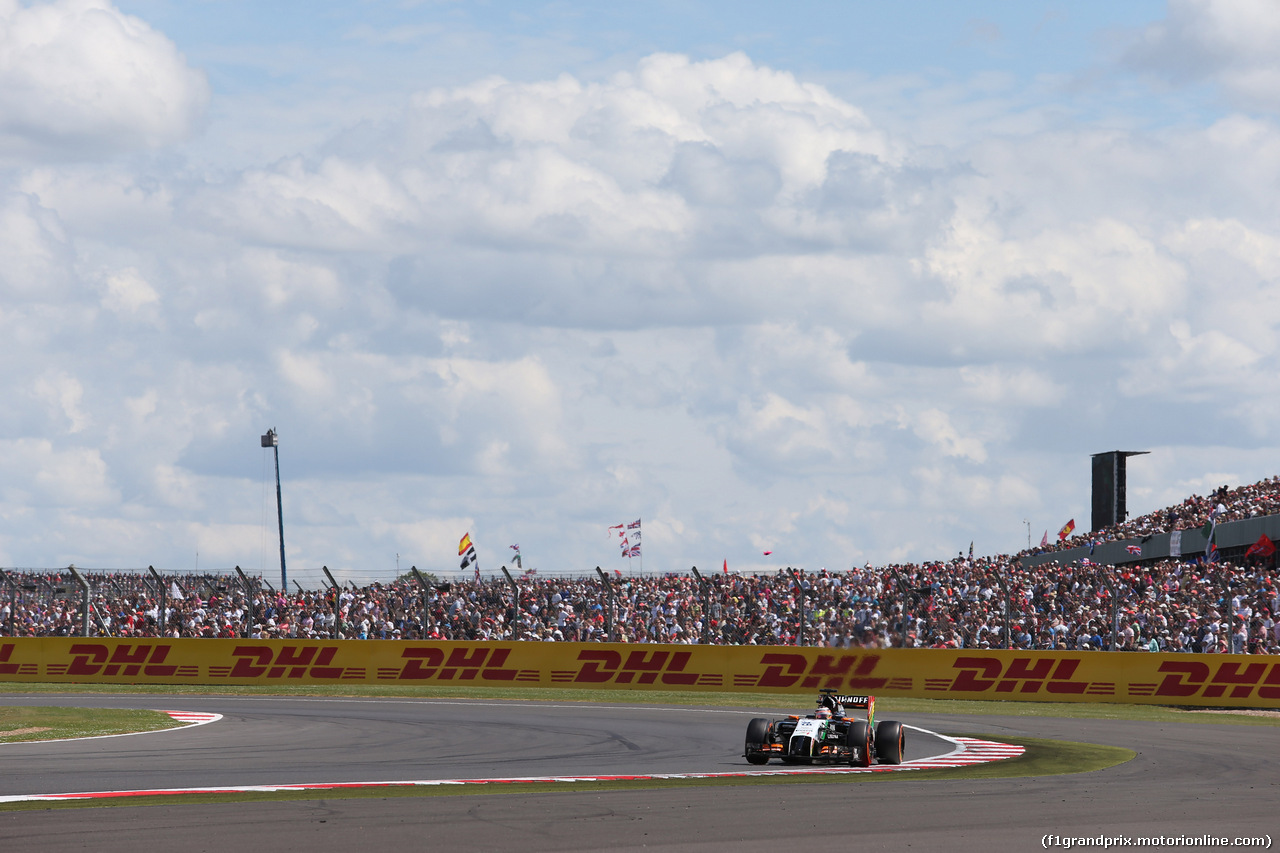 GP GRAN BRETAGNA, 06.07.2014 - Gara, Nico Hulkenberg (GER) Sahara Force India VJM07