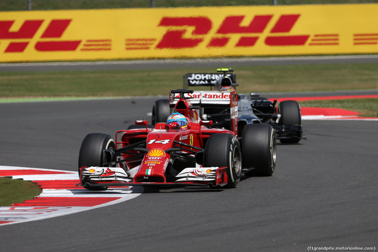 GP GRAN BRETAGNA, 06.07.2014 - Gara, Fernando Alonso (ESP) Ferrari F14T