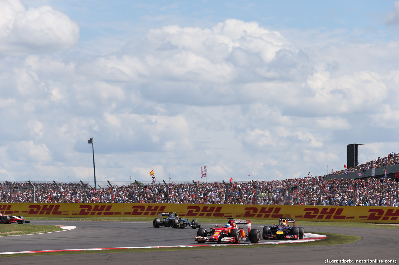 GP GRAN BRETAGNA, 06.07.2014 - Gara, Fernando Alonso (ESP) Ferrari F14T