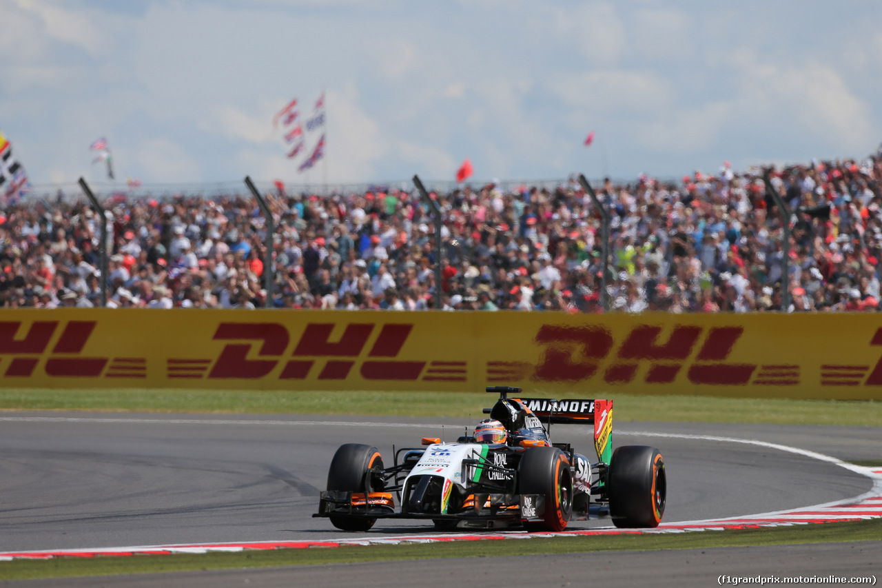 GP GRAN BRETAGNA, 06.07.2014 - Gara, Nico Hulkenberg (GER) Sahara Force India VJM07