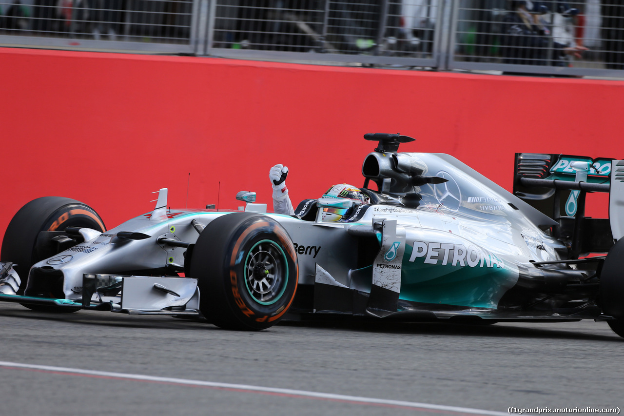 GP GRAN BRETAGNA, 06.07.2014 - Gara, Lewis Hamilton (GBR) Mercedes AMG F1 W05