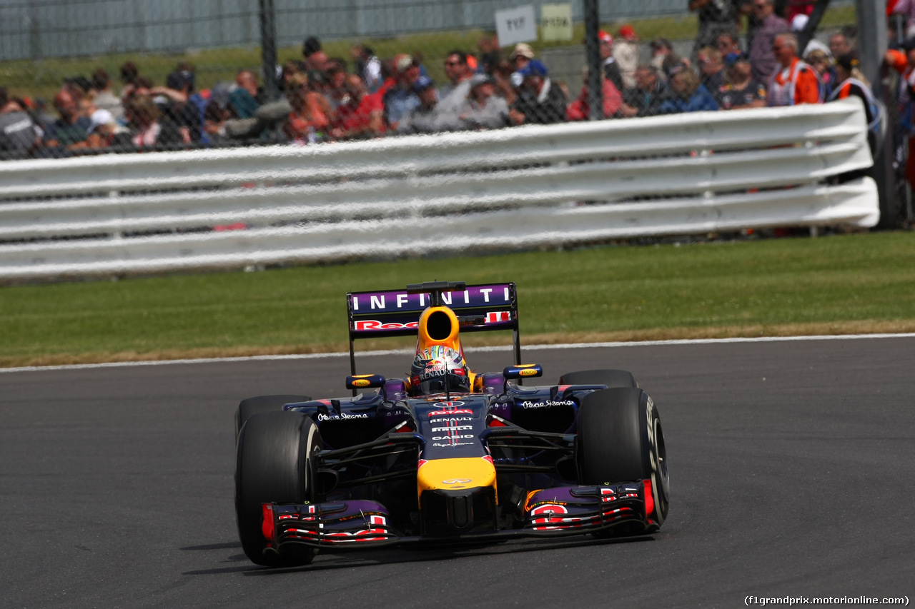 GP GRAN BRETAGNA, 06.07.2014 - Gara, Sebastian Vettel (GER) Infiniti Red Bull Racing RB10