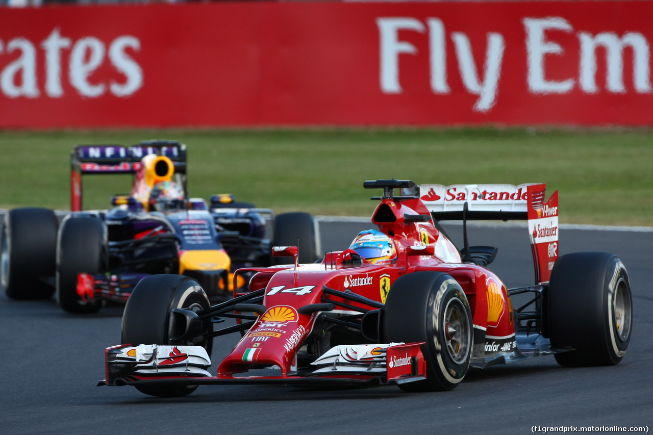 GP GRAN BRETAGNA, 06.07.2014 - Gara, Fernando Alonso (ESP) Ferrari F14T