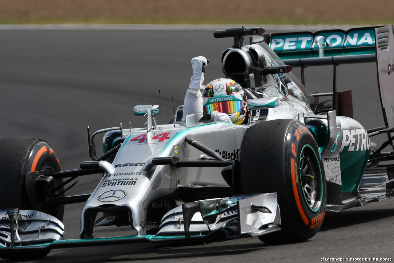 GP GRAN BRETAGNA, 06.07.2014 - Gara, Lewis Hamilton (GBR) Mercedes AMG F1 W05