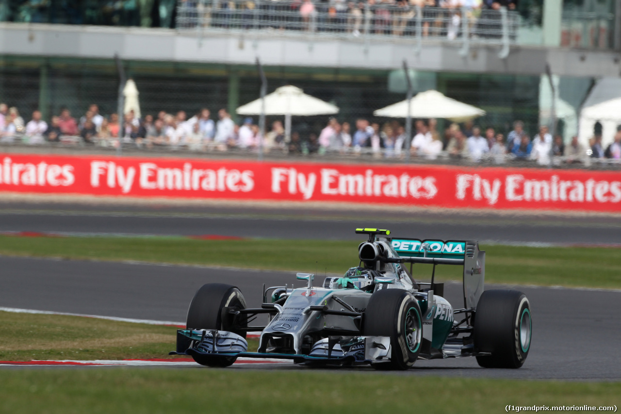 GP GRAN BRETAGNA, 06.07.2014 - Gara, Nico Rosberg (GER) Mercedes AMG F1 W05