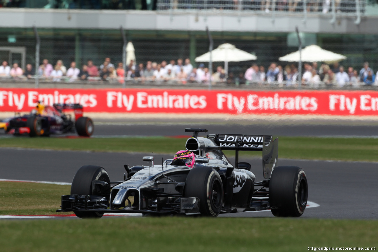 GP GRAN BRETAGNA, 06.07.2014 - Gara, Jenson Button (GBR) McLaren Mercedes MP4-29