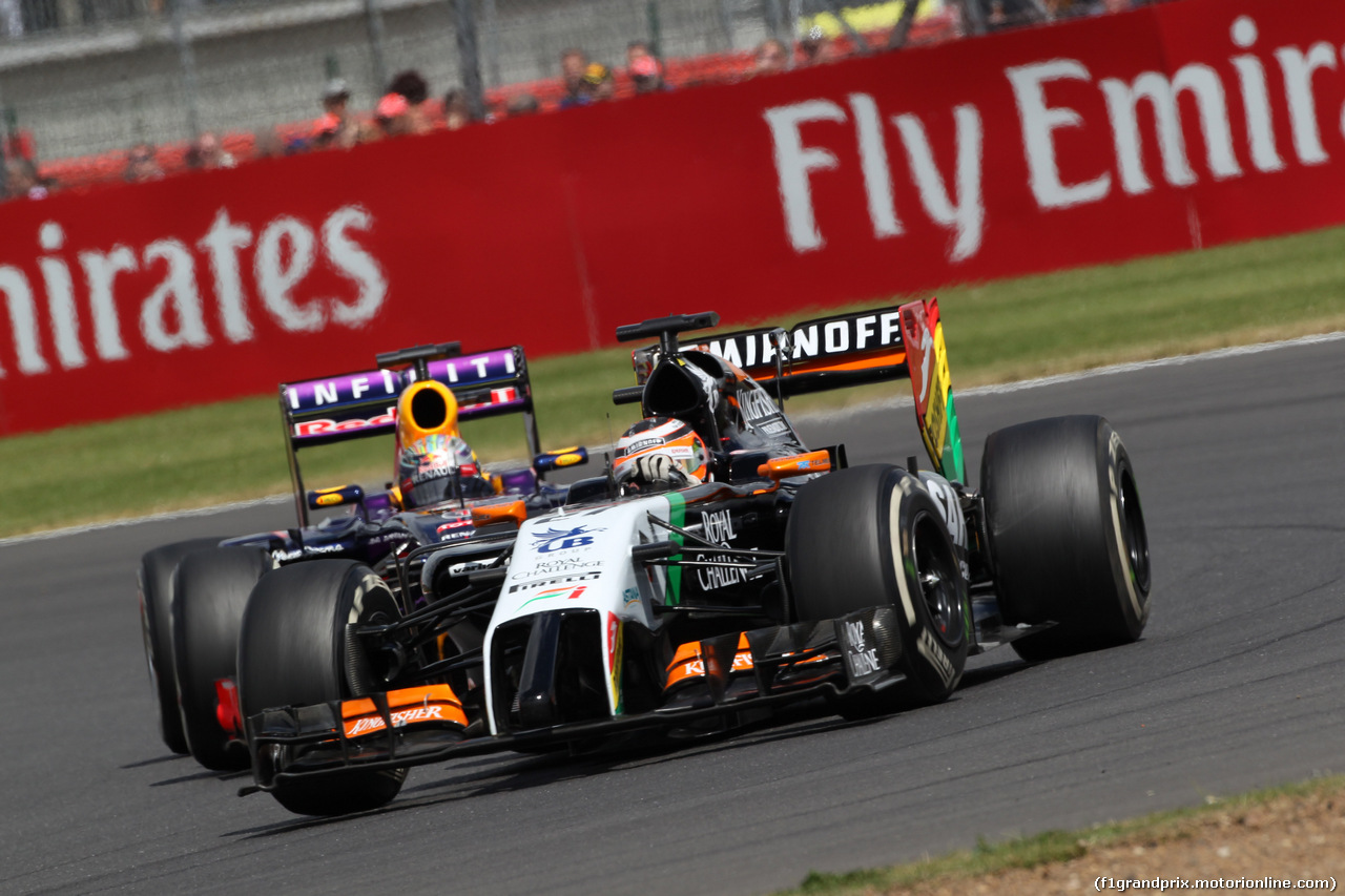 GP GRAN BRETAGNA, 06.07.2014 - Gara, Nico Hulkenberg (GER) Sahara Force India VJM07