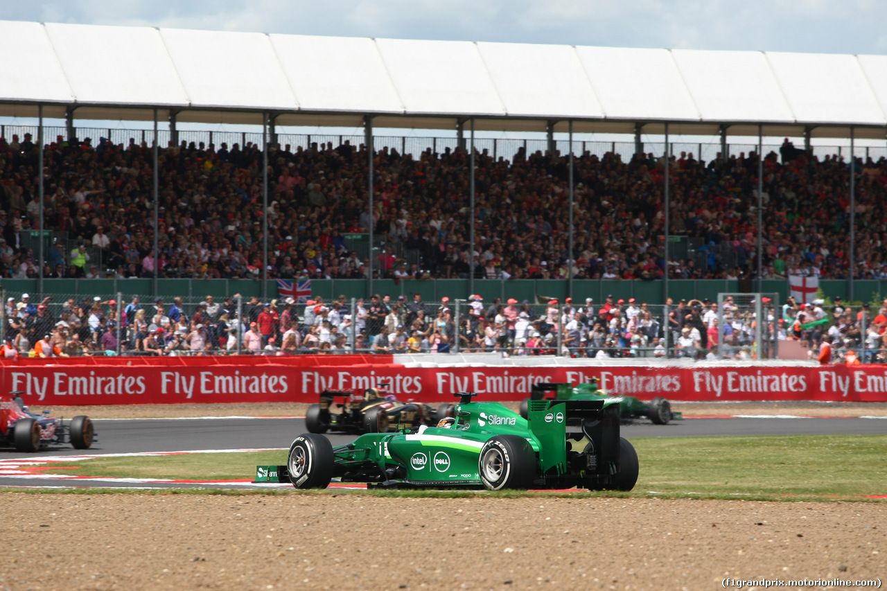 GP GRAN BRETAGNA, 06.07.2014 - Gara, Kamui Kobayashi (JPN) Caterham F1 Team CT05