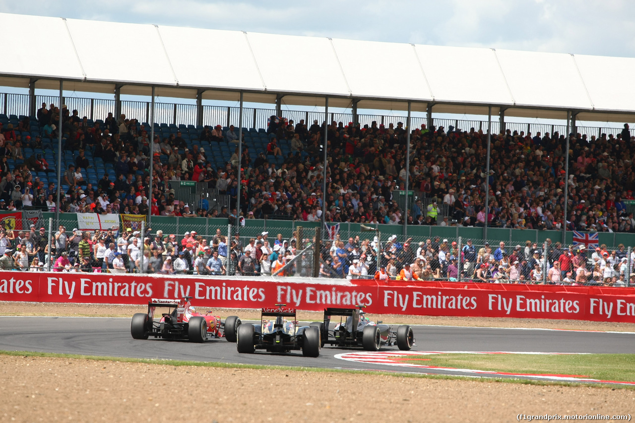 GP GRAN BRETAGNA, 06.07.2014 - Gara, Pastor Maldonado (VEN) Lotus F1 Team, E22