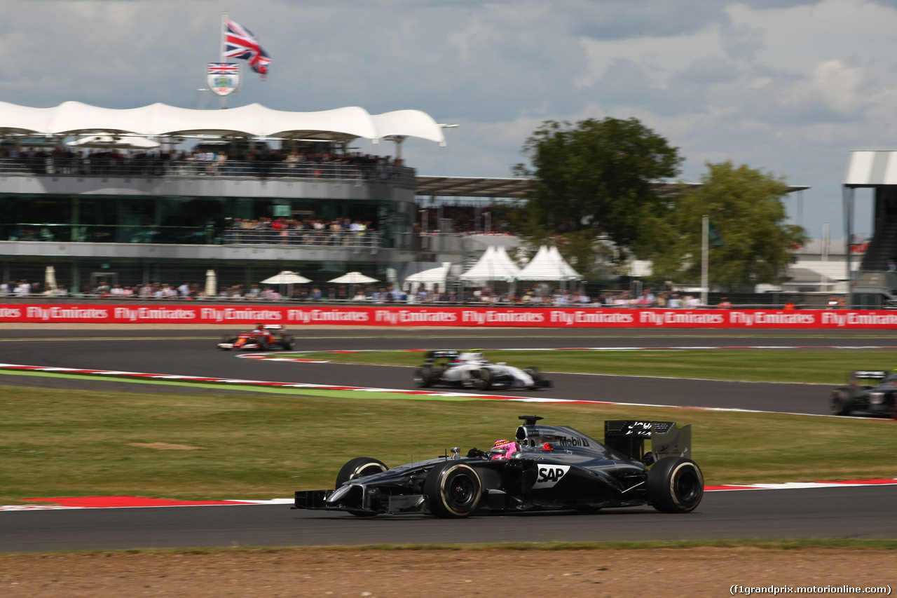 GP GRAN BRETAGNA, 06.07.2014 - Gara, Jenson Button (GBR) McLaren Mercedes MP4-29