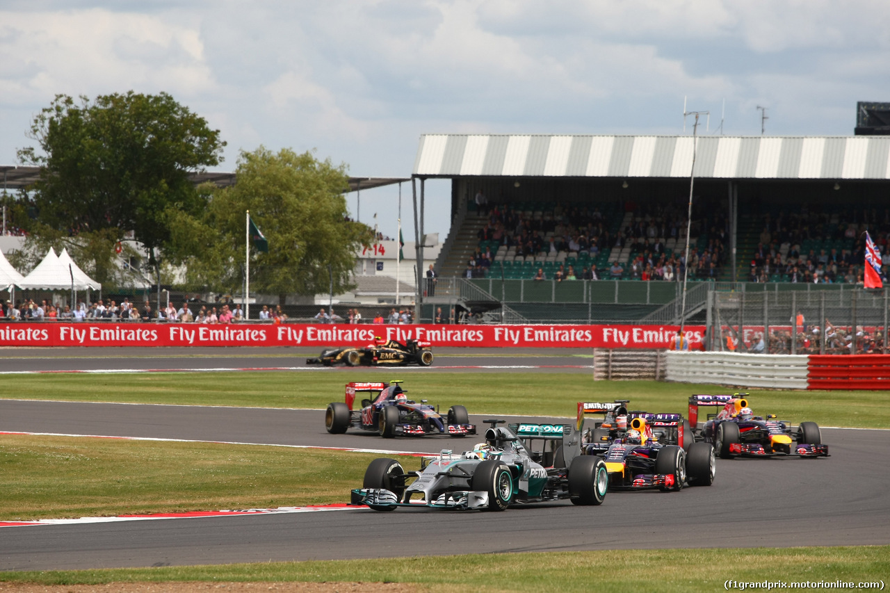 GP GRAN BRETAGNA, 06.07.2014 - Gara, Lewis Hamilton (GBR) Mercedes AMG F1 W05