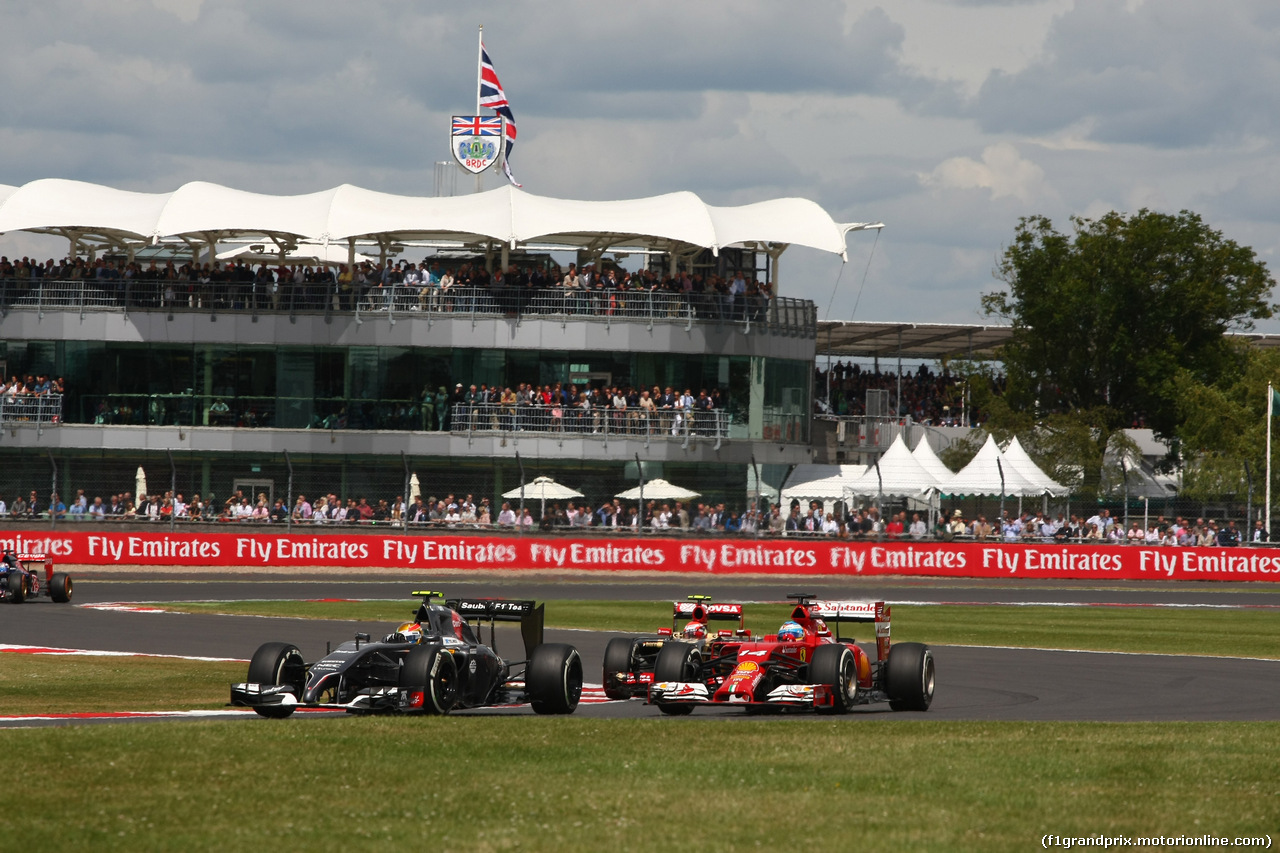 GP GRAN BRETAGNA, 06.07.2014 - Gara, Esteban Gutierrez (MEX) Sauber F1 Team C33