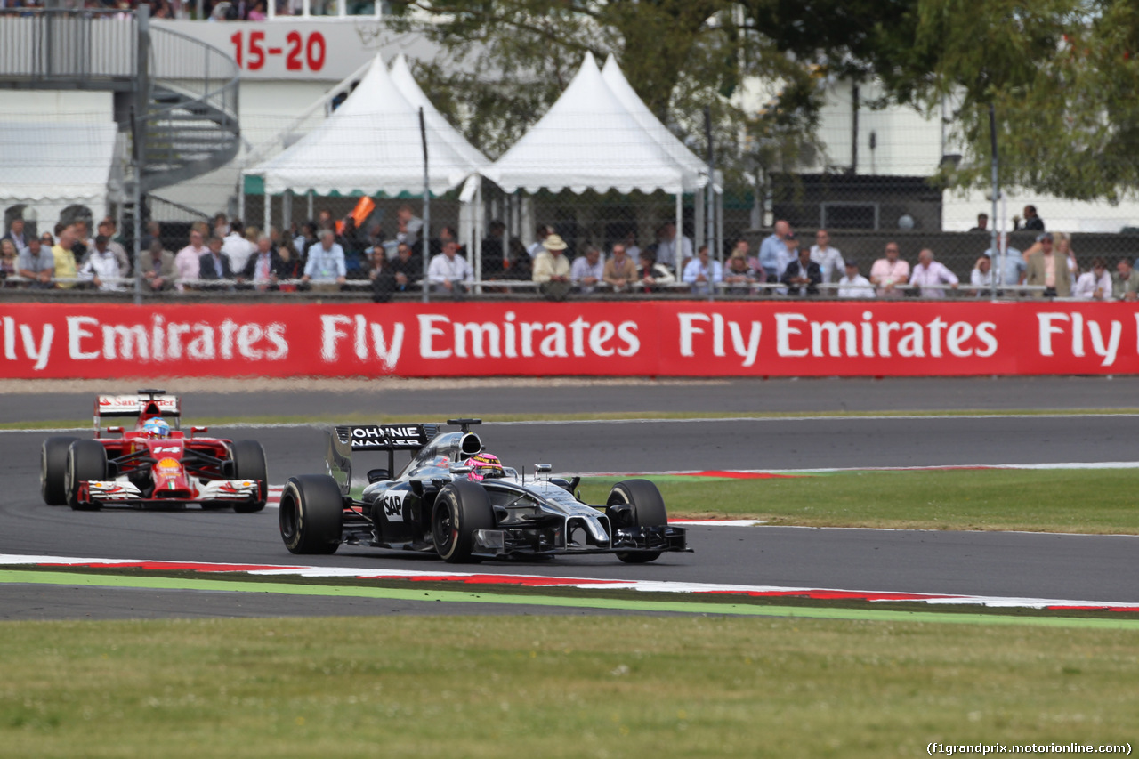 GP GRAN BRETAGNA, 06.07.2014 - Gara, Jenson Button (GBR) McLaren Mercedes MP4-29