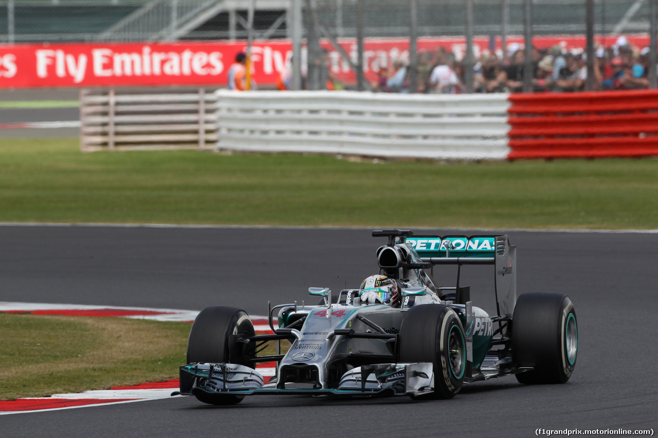 GP GRAN BRETAGNA, 06.07.2014 - Gara, Lewis Hamilton (GBR) Mercedes AMG F1 W05